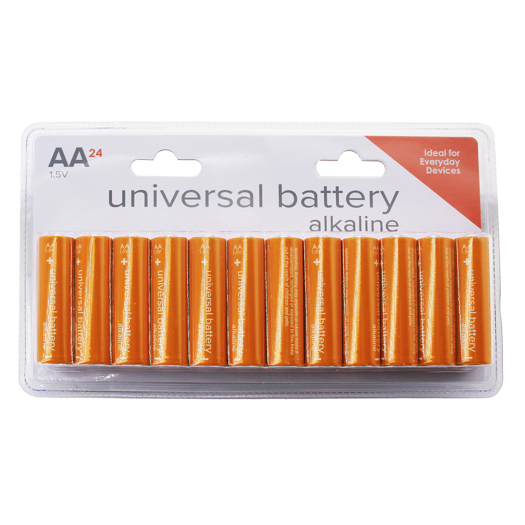 UPG AA Alkaline Batteries — 24-Pack, Clam Shell, Model# 53260